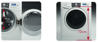 FAGOR全新8kg系列洗衣机独特洗衣机舱门