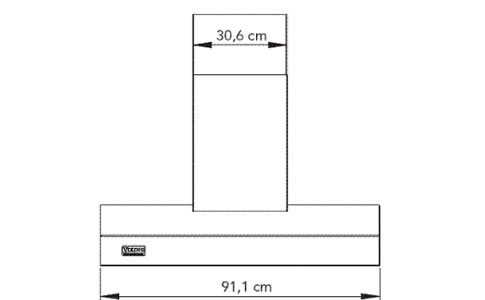 Viking油烟机EVWH0948B外观尺寸